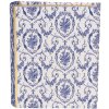 Clayre & Eef 66016 Scatola a forma di libro Bianco Blu 17x14x5 cm Retro Vintage