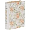 Clayre & Eef 66017 Scatola a forma di libro Bianco Verde 17x14x5 cm