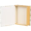 Clayre & Eef 66017 Scatola a forma di libro Bianco Verde 17x14x5 cm