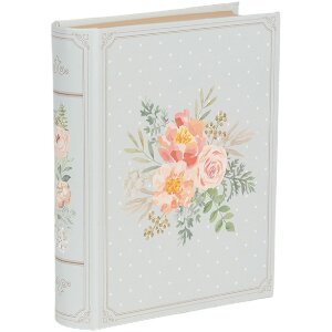Clayre & Eef 66019 Scatola a forma di libro Blu Rosa...