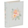 Clayre & Eef 66019 Scatola a forma di libro Blu Rosa 17x14x5 cm Romantica