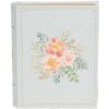 Clayre & Eef 66019 Scatola a forma di libro Blu Rosa 17x14x5 cm Romantica