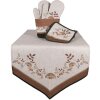 Clayre & Eef LFJ44 Guanto da forno Beige Brown 18x30 cm