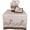 Clayre & Eef LFJ44 Guanto da forno Beige Brown 18x30 cm