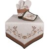Clayre & Eef LFJ45 Portapentole in cotone beige marrone 20x20 cm