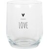 Clayre & Eef BHSGL0004 Bicchiere trasparente Ø 8x9 cm 300 ml Romantico