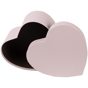 Clayre & Eef 66025 Set di scatole Cuore Rosa 3 dimensioni Scatole regalo in stile country