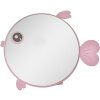 Juleeze JZSP0019 Specchio da tavolo design pesce rosa 21x20x4 cm metallo vetro