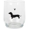 Clayre & Eef PWSGL0004 Bicchiere trasparente Ø 8x9 cm 300 ml stile country