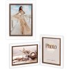 Portafoto in legno ZEP Caen bicolore bianco marrone varie dimensioni