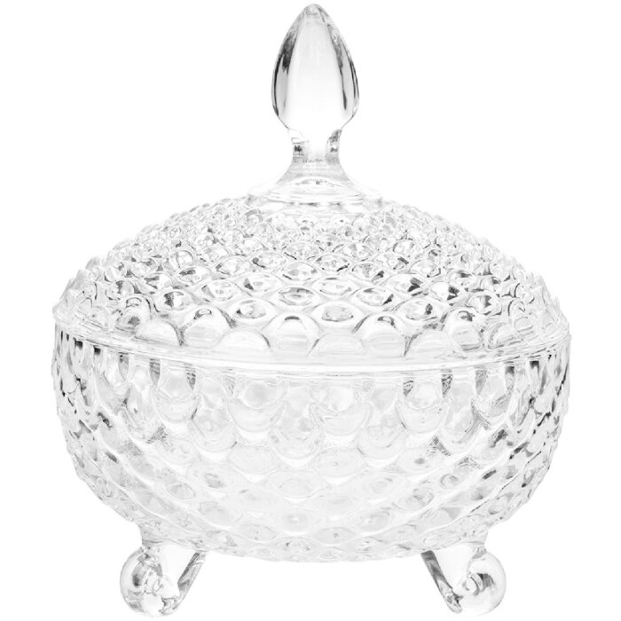 Clayre & Eef 6GL4997 Barattolo con coperchio Ø 17x19 cm