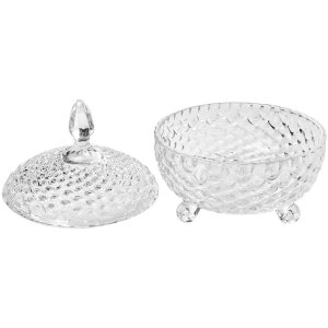 Clayre & Eef 6GL4997 Barattolo con coperchio Ø 17x19 cm