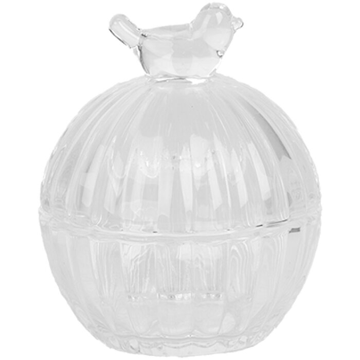 Clayre & Eef 6GL4998 Barattolo con coperchio Ø 8x10 cm