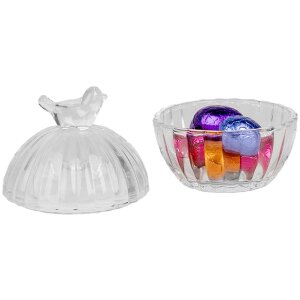 Clayre & Eef 6GL4998 Barattolo con coperchio Ø 8x10 cm