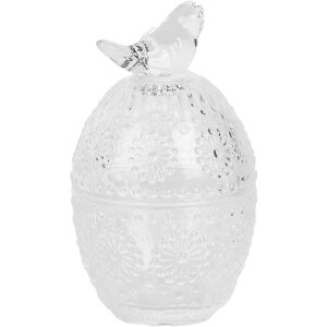 Clayre & Eef 6GL5000 Barattolo con coperchio Ø 9x16 cm