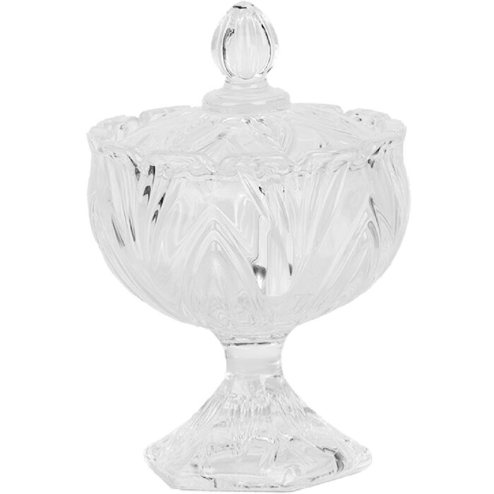 Clayre & Eef 6GL5002 Barattolo con coperchio Ø 10x15 cm