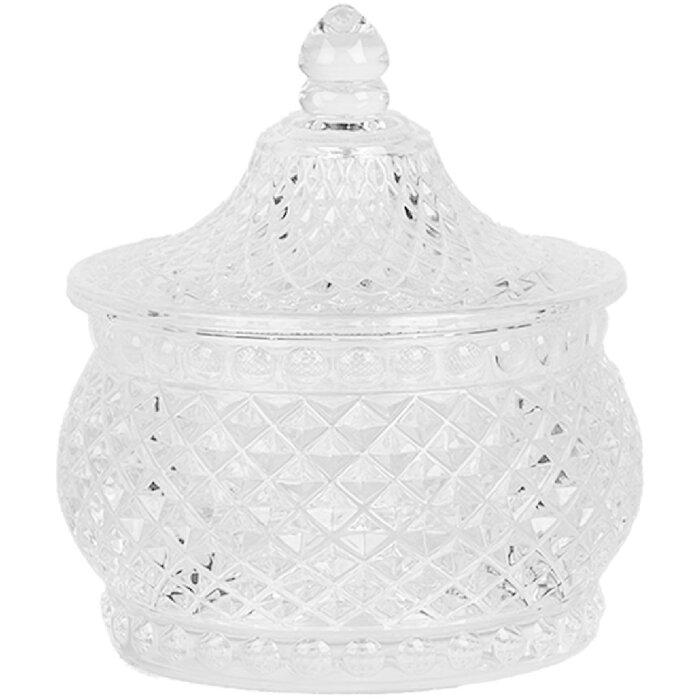 Clayre & Eef 6GL5004 Barattolo con coperchio Ø 10x11 cm