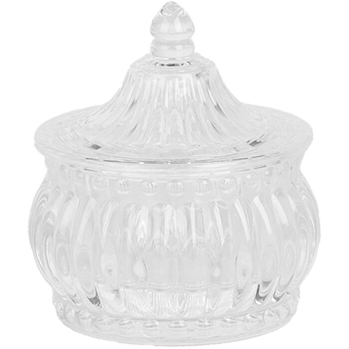 Clayre & Eef 6GL5005 Barattolo con coperchio Ø 10x11 cm