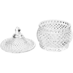 Clayre & Eef 6GL5007 Barattolo con coperchio Ø 8x10 cm