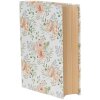 Clayre & Eef 66021 Set di 3 scatole a forma di libro in stile country bianco verde