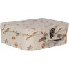 Clayre & Eef 66022 Decorazione valigia set di 3 Beige floreale 30/25/20 cm