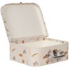 Clayre & Eef 66022 Decorazione valigia set di 3 Beige floreale 30/25/20 cm