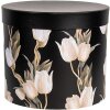 Clayre & Eef 66023 Set di scatole per larchiviazione in 3 dimensioni in stile country floreale nero