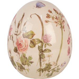 Clayre & Eef 6CE1918L Uovo decorativo Beige Rosa...