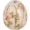 Clayre & Eef 6CE1918L Uovo decorativo Beige Rosa Ø 14x16 cm Ceramica Stile Country