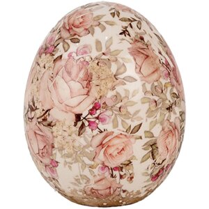 Clayre & Eef 6CE1920M Decorazione Uovo in ceramica...