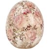 Clayre & Eef 6CE1920M Decorazione Uovo in ceramica Beige Rosa Ø 10x12 cm
