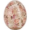 Clayre & Eef 6CE1920M Decorazione Uovo in ceramica Beige Rosa Ø 10x12 cm