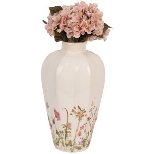 Vaso Clayre & Eef in ceramica rosa beige stile country Ø 17x30 cm