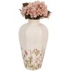Vaso Clayre & Eef in ceramica rosa beige stile country Ø 17x30 cm