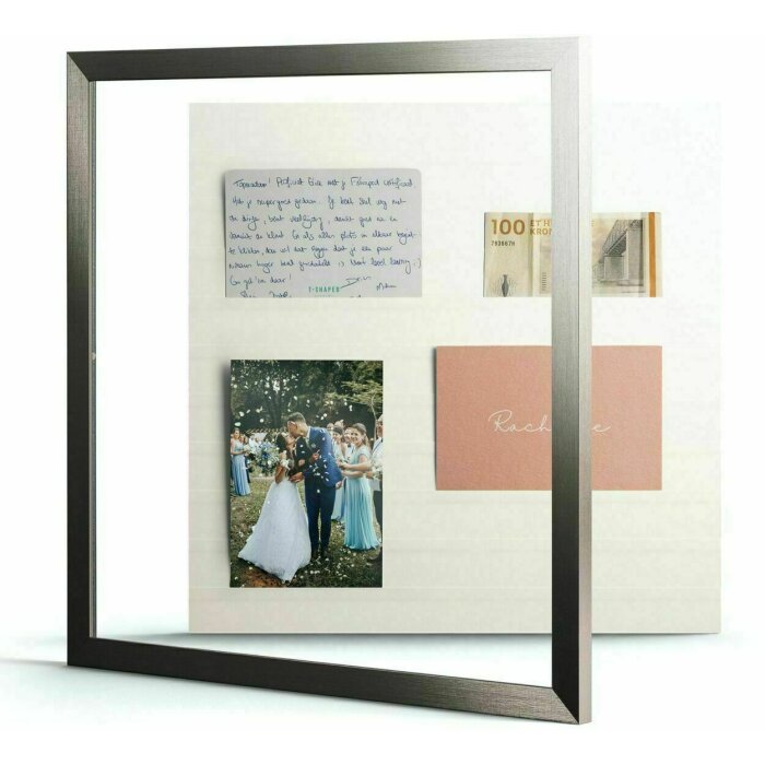 Deknudt S41VD1 Gallerina argento cornice per foto collage 40x40 cm senza incollaggio