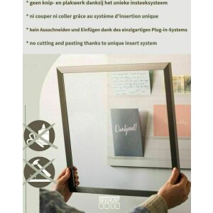Deknudt S41VD1 Gallerina argento cornice per collage di foto 50x50 cm senza incollaggio