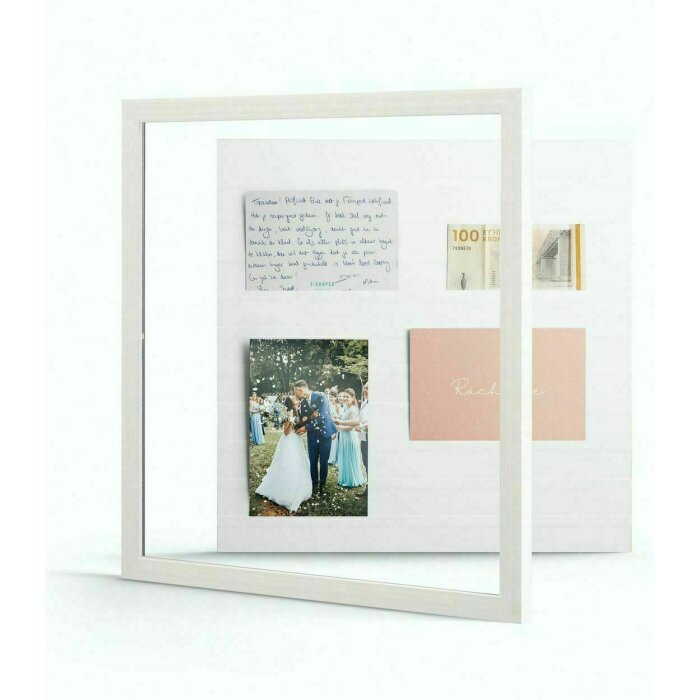 Deknudt S41VF1 Gallerina cornice bianca 40x40 cm per collage di foto