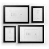Deknudt S66KF2 Set di 4 cornici in legno nero 13x18 cm 20x30 cm