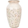 Clayre & Eef 6CE1941L Vaso Beige Rosa Ø 21x37 cm Ceramica Stile Country