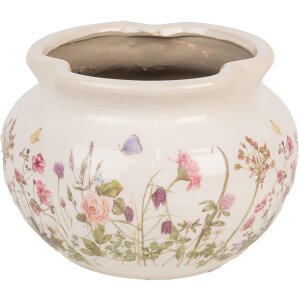 Clayre & Eef 6CE1944L Vaso da fiori Beige Rosa...