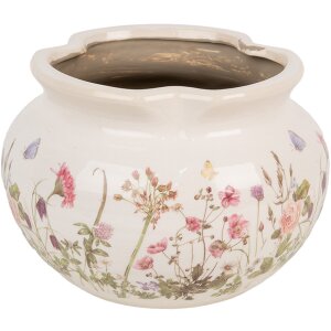 Clayre & Eef 6CE1944L Vaso da fiori Beige Rosa...