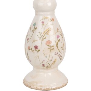 Clayre & Eef 6CE1945L Candeliere Beige Rosa Ø 14x32 cm