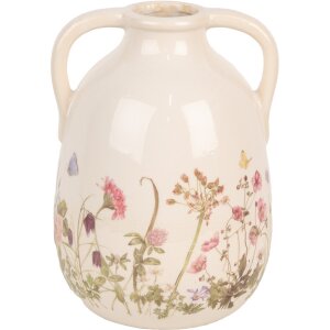 Clayre & Eef 6CE1947L Vaso Beige Rosa Ø 16x22...