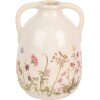 Clayre & Eef 6CE1947L Vaso Beige Rosa Ø 16x22 cm Ceramica Stile Country