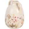 Clayre & Eef 6CE1947L Vaso Beige Rosa Ø 16x22 cm Ceramica Stile Country