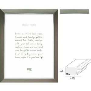 Deknudt S45VD1 cornice in plastica argento vari formati