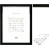 Deknudt S45VH2 cornice in plastica nera con vetro trasparente da 10x15 a 30x45 cm