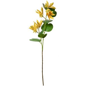 Clayre & Eef 5PL0116Y Ramo decorativo giallo 18x10x80 cm Fiori plastica
