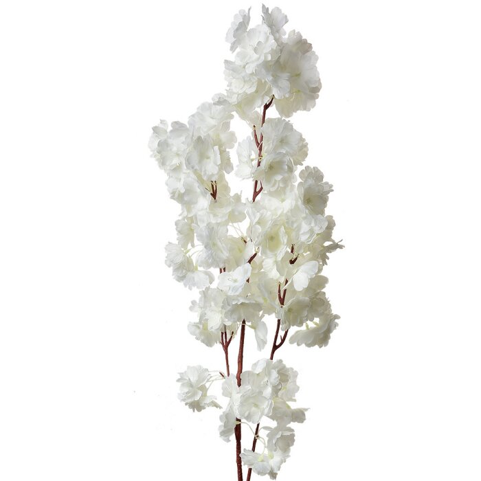 Clayre & Eef 5PL0118W Decorazione Ramo con Fiori Bianco 24x8x100 cm