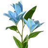 Clayre & Eef 5PL0119BL Ramo decorativo con fiori blu verde 17x12x71 cm